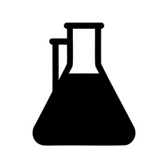 Illustration of Erlenmeyer flasks, essential laboratory apparatus for chemistry and research