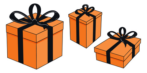 Colorfull gift box collections vactor