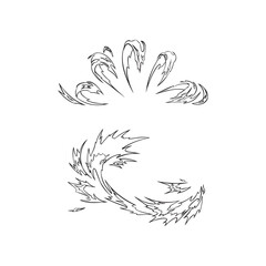 Create Cartoon Hit solid and line Effects