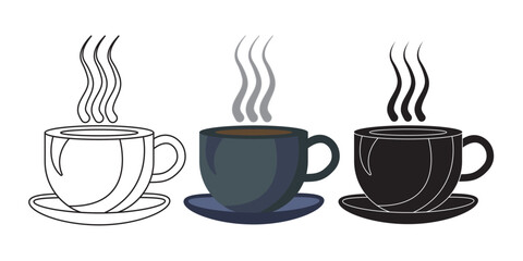 Cup of coffee with cup