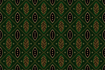 Luxurious and elegant vector modern Javanese traditional ethnic batik pattern template