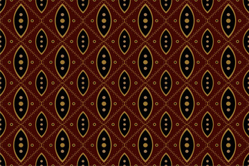 Luxurious and elegant vector modern Javanese traditional ethnic batik pattern template