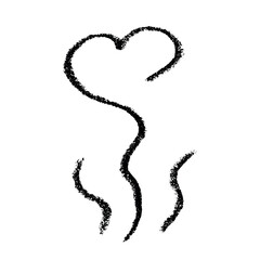 Hand drawn steam and smoke Steam swirls doodle Heat waves or aroma from cooking food and hot coffee, gas and fumes Single element for print, web, design, decor