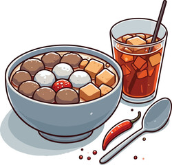 Meatball in bowl