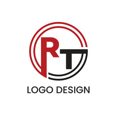 Creative RT Brand Logo Design Template
