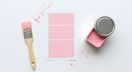 Pastel Pink Paint Supplies for Home Decor Projects DIY