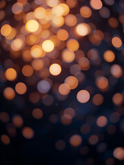 Fototapeta premium A glowing bokeh light effect on an isolated background with space for text or design