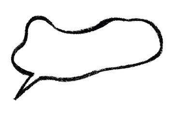 Hand drawn speech bubble Blank empty message box Textbox frame for banners, price tags, stickers, design