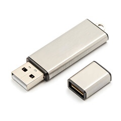 A compact USB flash drive without any company logo, designed for portable data storage, easy transfer