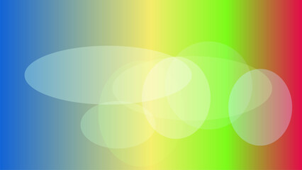 Abstract Art with Pastel Ovals and Luminous Gradient Effects