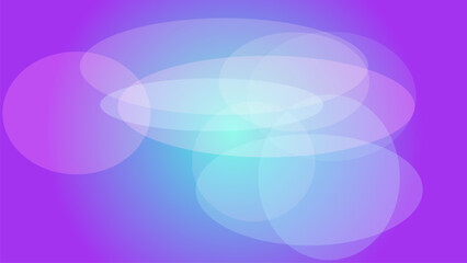 Abstract Digital Background with Pastel Circles and Ovals