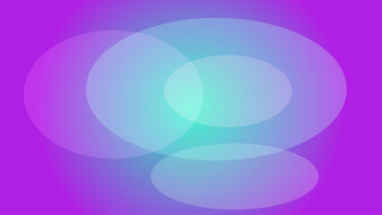 Abstract background with overlapping translucent ovals in blue and purple on a pink background