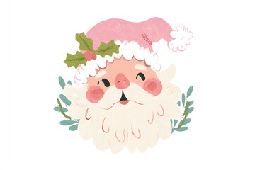 Naklejka premium Happy Winter and Christmas Design Materials