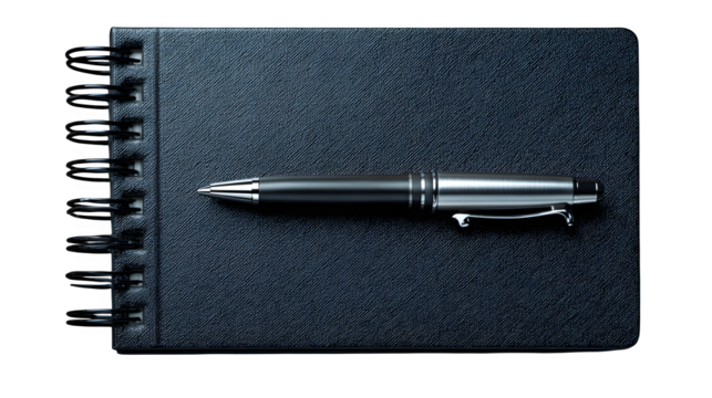 notebook and pen - Powered by Adobe