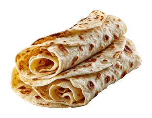 Delicious flatbreads recipe kitchen food cozy atmosphere isolated on transparent background