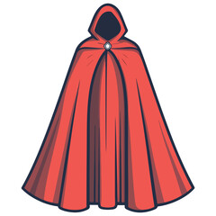 Naklejka premium vampire cape, costume, halloween, festival, vector, transparent background, fashion, style, isolated, nobody, fabric, silk, model, gown, garment, apparel, cloak, vampire