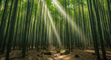 bamboo forest in the morning