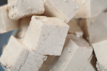 Tofu blocks ready for cooking and meal preparation