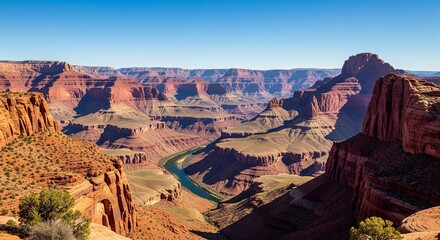 historic architecture covered in moss, archaeology travel background
