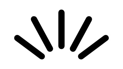 Abstract rays with transparent background