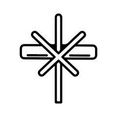 Fototapeta premium Abstract starburst symbol with transparent background