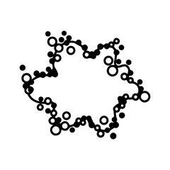 Abstract starburst shape with transparent background