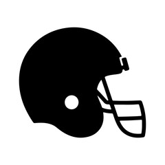 American football helmet with transparent background