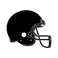 American football helmet with transparent background