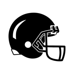 American football helmet with transparent background