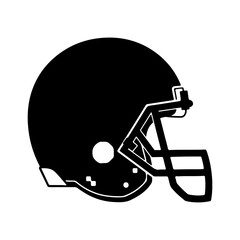 American football helmet with transparent background