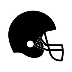 American football helmet with transparent background