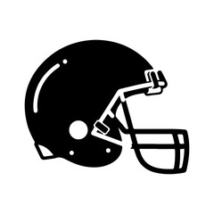 American football helmet with transparent background