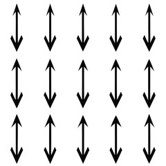 Arrow Icons Vector Set - Line Art Style