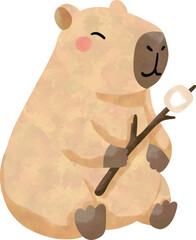 Capybara family camping 25.eps © bunnylovely