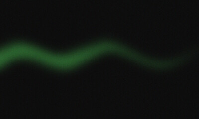Abstract Green Wave of Light on Dark Background for Modern Design Projects and Creative Visuals