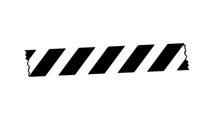 Black and white diagonal stripes with transparent background