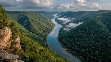 Obraz premium River Valley Vista