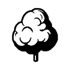 Brain outline with transparent background