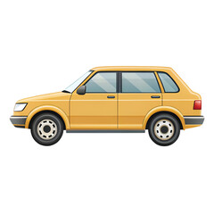 Obraz premium Flat Vehicle PNG Design on Transparent Background.
