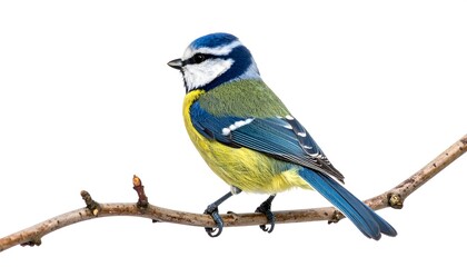 Obraz premium Blue tit perched on branch