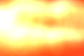 Abstract background. Dewdrops on a banana leaf while waiting for the morning sunlight. Gradient of orange, yellow, and red. Central Thailand. Water. Leaves. Water droplets. Nature. Dew. Rain. Macro. W