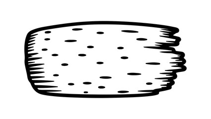 Cork texture with transparent background