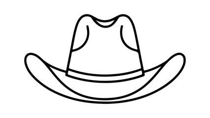 Cowboy hat with transparent background