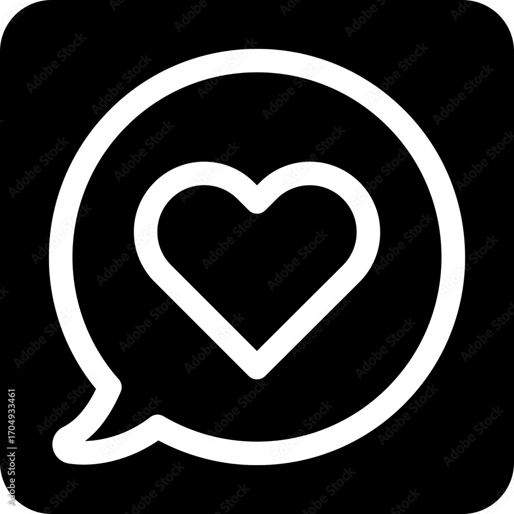 Poster speech bubble chat message icon for communication and messaging