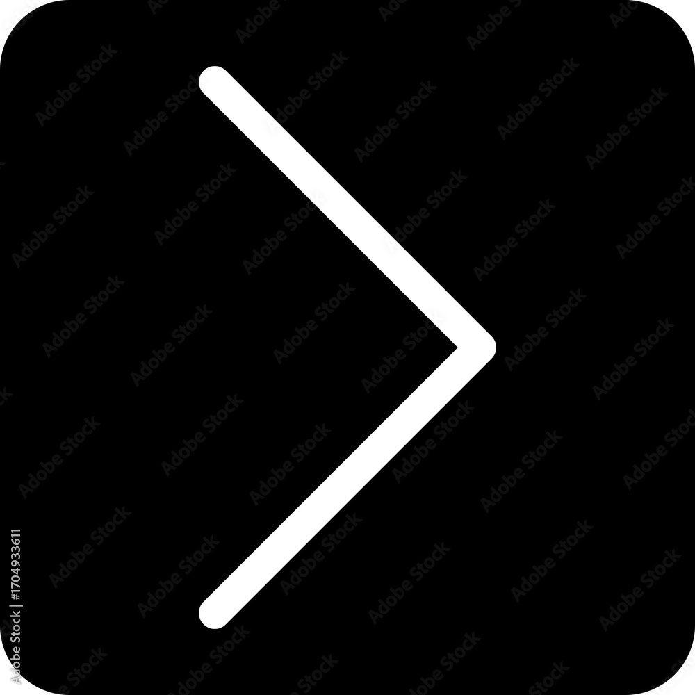 Aufkleber alternative right arrow next forward icon for user interfaces