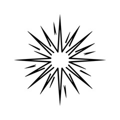 Fototapeta premium Exploding starburst with transparent background