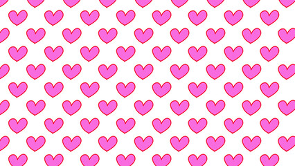 pink heart pattern on transparent or white background png