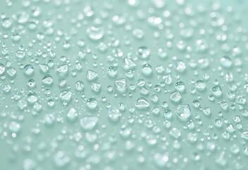 Close-up of glistening water droplets on a mojito turquoise surface,  detail,  pattern