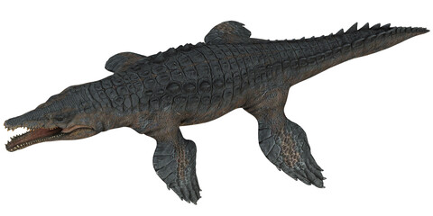 Majestic marine reptile with rugged scales © Ilie