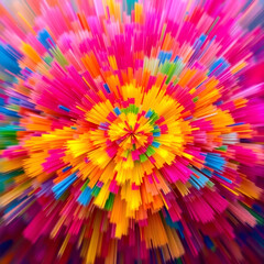 Obraz premium Concentric Swirl of Colors